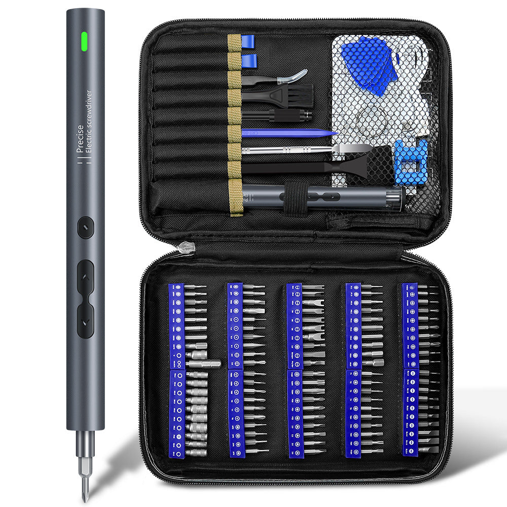 Rechargeable Electric Screwdriver with Cross Bits – Portable Tool Kit