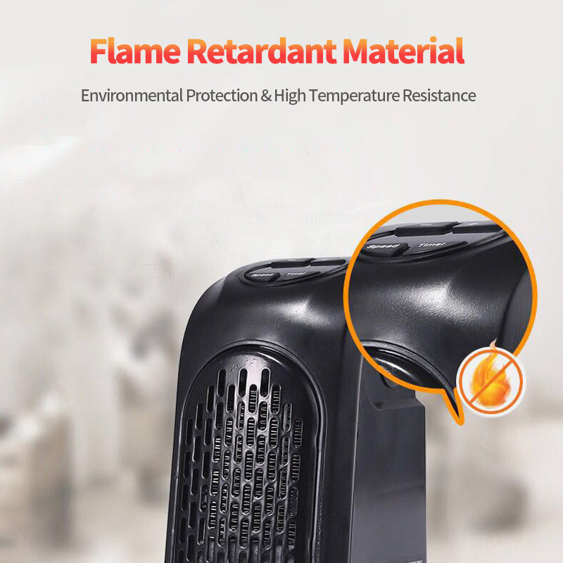 Smart Mini Wall-Mounted Ceramic Heater – Electric Fan Space Heater for Home & Office