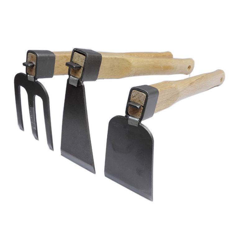 Garden Hand Tool - Steel Carbon with Wooden Handle