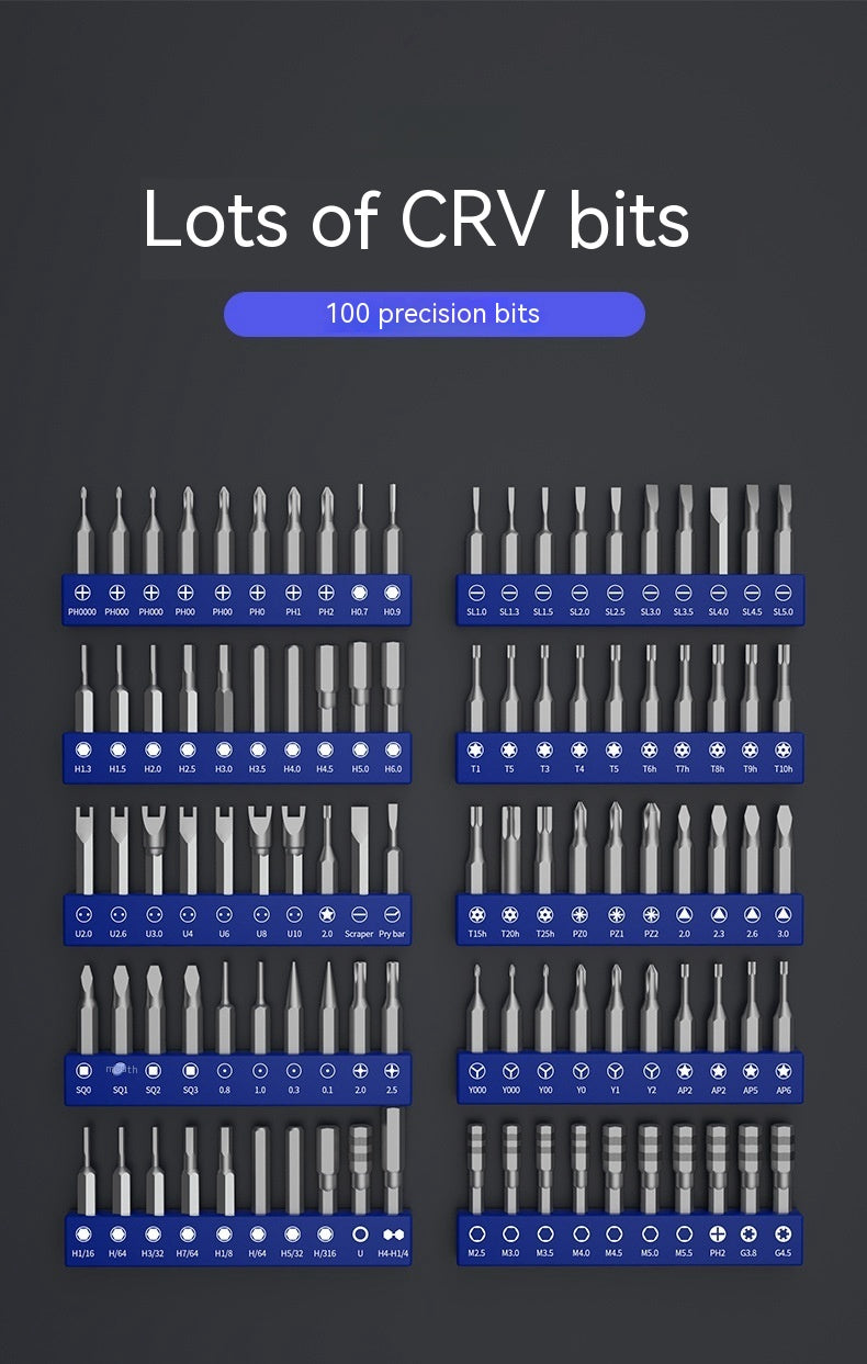 Rechargeable Electric Screwdriver with Cross Bits – Portable Tool Kit