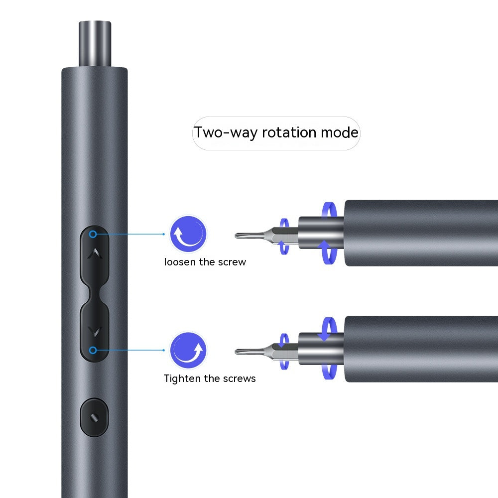 Rechargeable Electric Screwdriver with Cross Bits – Portable Tool Kit