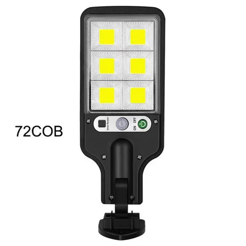 Solar Outdoor Led Courtyard Wall Lamp with 3 Mode Waterproof Motion Sensor Security Lighting Street Lights for Garden Patio Path