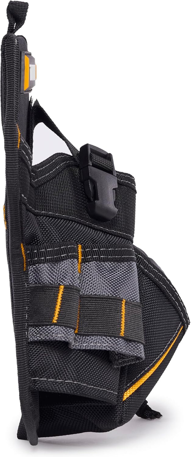 – Compact Drill Holster, Heavy-Duty Tool Holster with Cliptech Hub, Adjustable Drill Strap, Bit Pockets, and Rugged 1680D Construction for Secure Jobsite Access