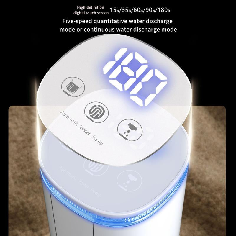 Water Dispenser for 5 Gallon Bottle, Portable USB Charging Electric Water Pump, Drinking Water Jug Pump for Home, Kitchen, Living Room, Office, Camping, Universal for 3-5 Gallon (Black)