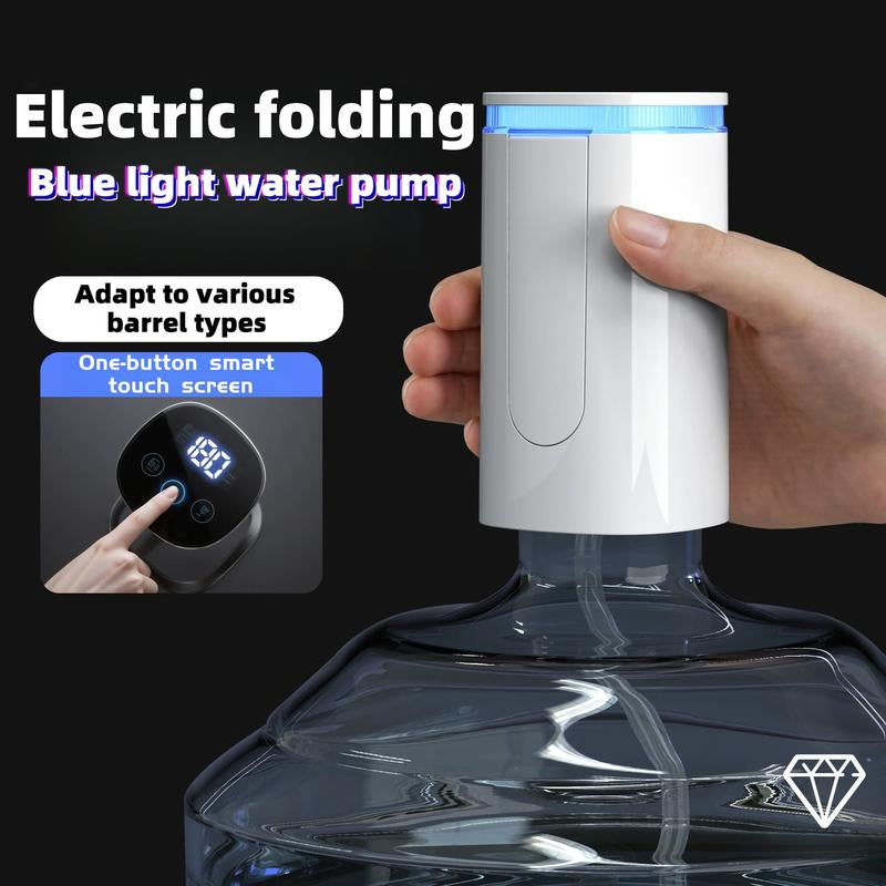 Water Dispenser for 5 Gallon Bottle, Portable USB Charging Electric Water Pump, Drinking Water Jug Pump for Home, Kitchen, Living Room, Office, Camping, Universal for 3-5 Gallon (Black)