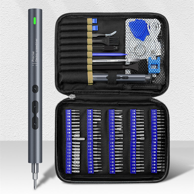 Rechargeable Electric Screwdriver with Cross Bits – Portable Tool Kit