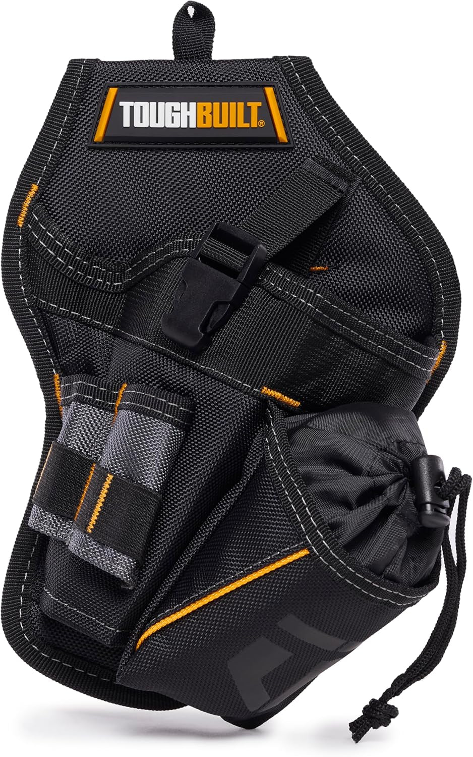 – Compact Drill Holster, Heavy-Duty Tool Holster with Cliptech Hub, Adjustable Drill Strap, Bit Pockets, and Rugged 1680D Construction for Secure Jobsite Access