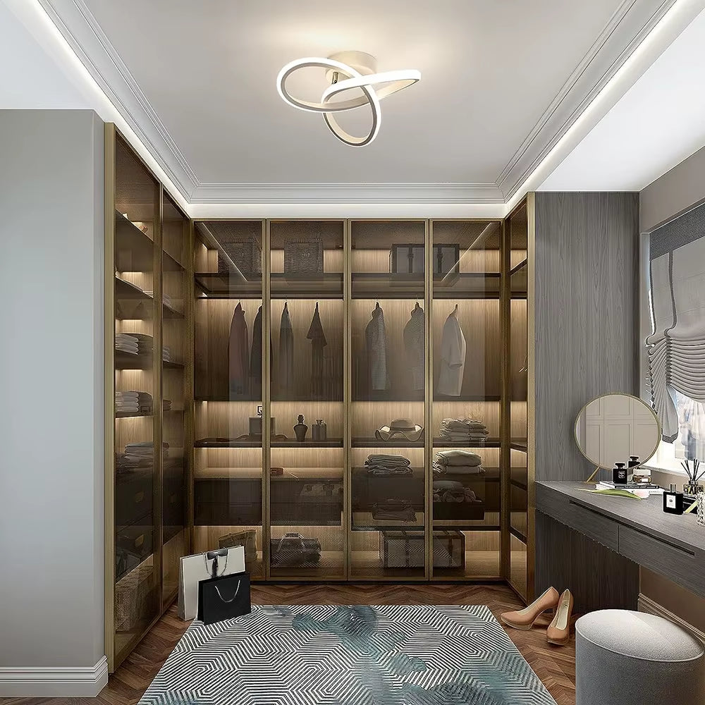 LED Strip Aisle Ceiling Lights Modern Minimalist Living Room Lamps Adjustable Three-Color Light for Bedroom Living Room Corridor