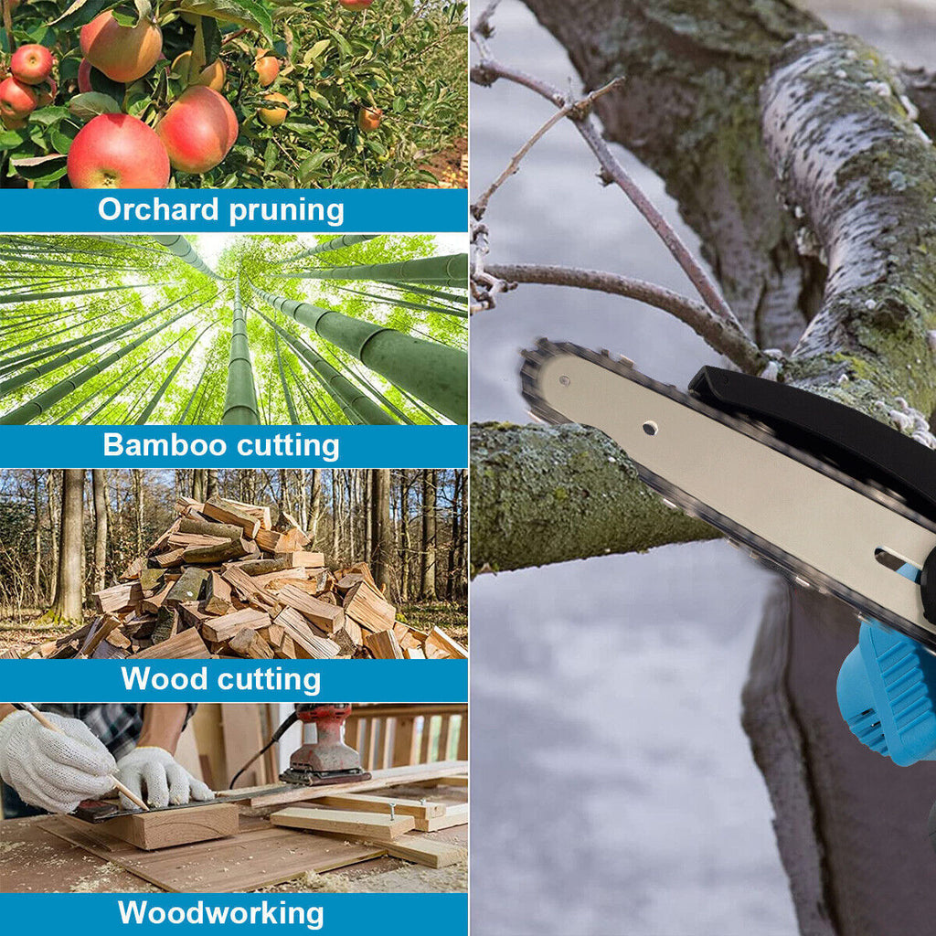 6-Inch Mini Cordless Chainsaw with Dual Batteries