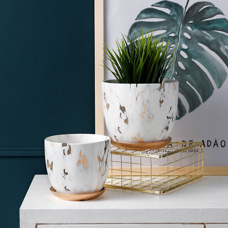 Ceramic Flowerpot - Decorative Planter for Indoor Plants