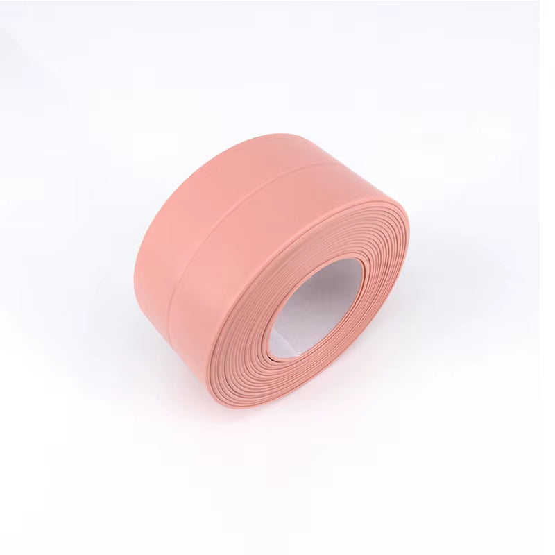 Bathroom Sealing Tape Self-Adhesive Oil-Proof Kitchen Sink Caulk Seal Strip PVC Waterproof Shower Wall Sticker for Toilet Corner