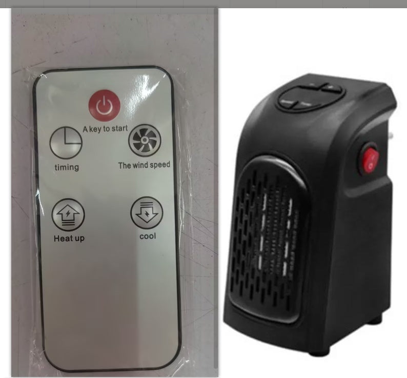 Smart Mini Wall-Mounted Ceramic Heater – Electric Fan Space Heater for Home & Office