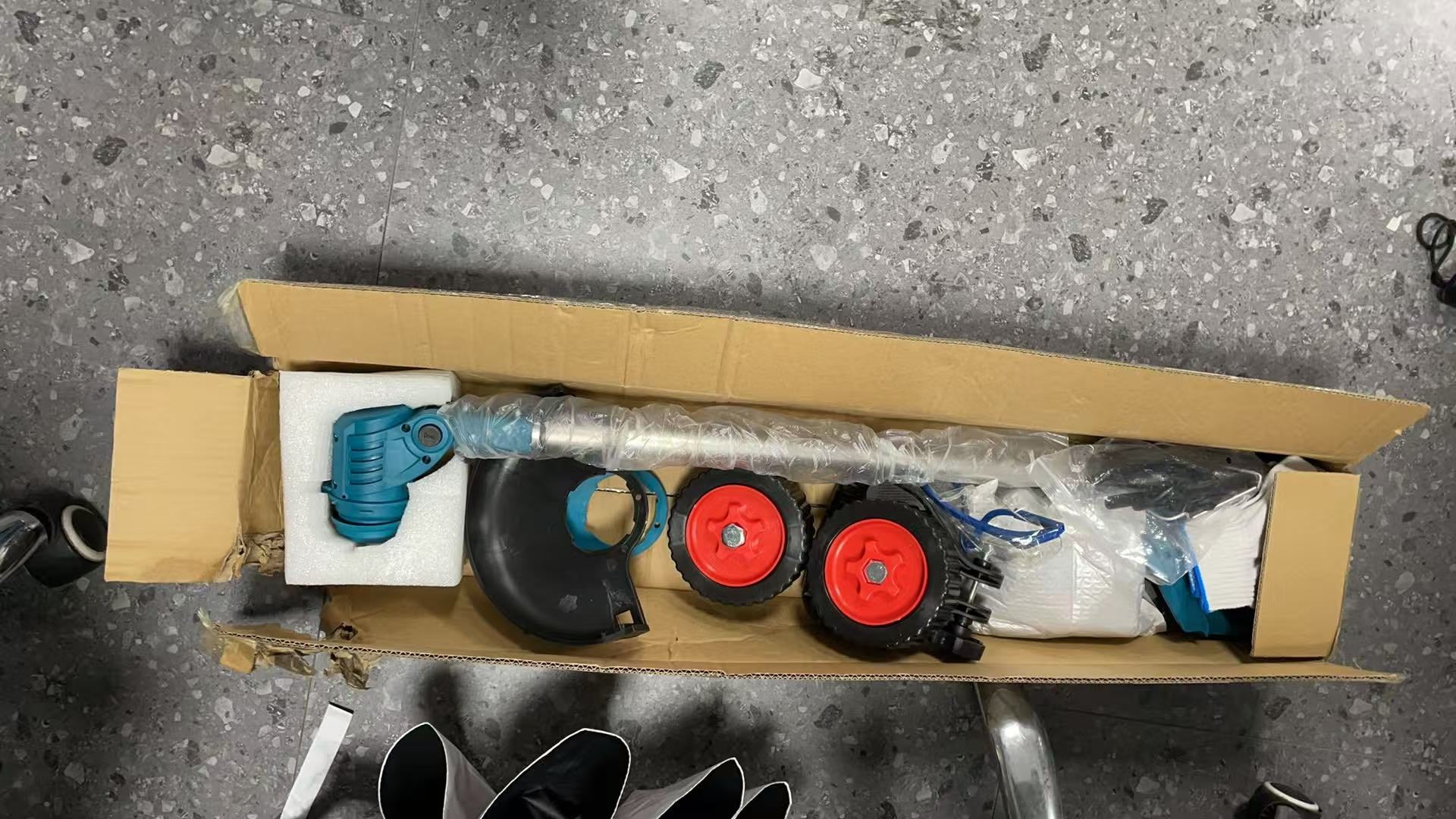 21V Cordless Weed Wacker with Wheels – 3-in-1 Trimmer & Edger